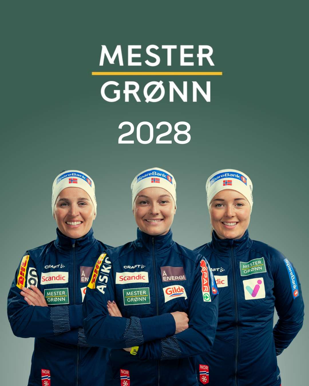 Mester Grønn forlenger samarbeidet med kvinne- og paralandslaget i Skiforbundet langrenn til 2028. 